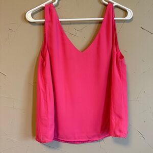 Sugar Rain Pink Tank Top Camisole Boutique Women's Size Small Strap Accent